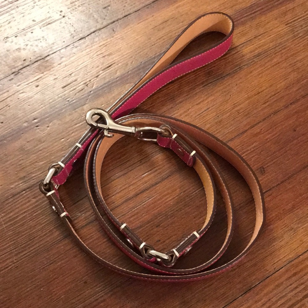 Authentic Pink Coach Dog Leash 🐾